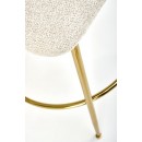 Стул барный HALMAR H116 кремовый/золотой